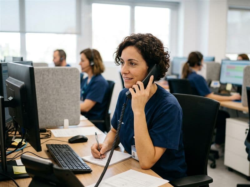 Personal a disposición del servicio de teleasistencia en Vilagarcía